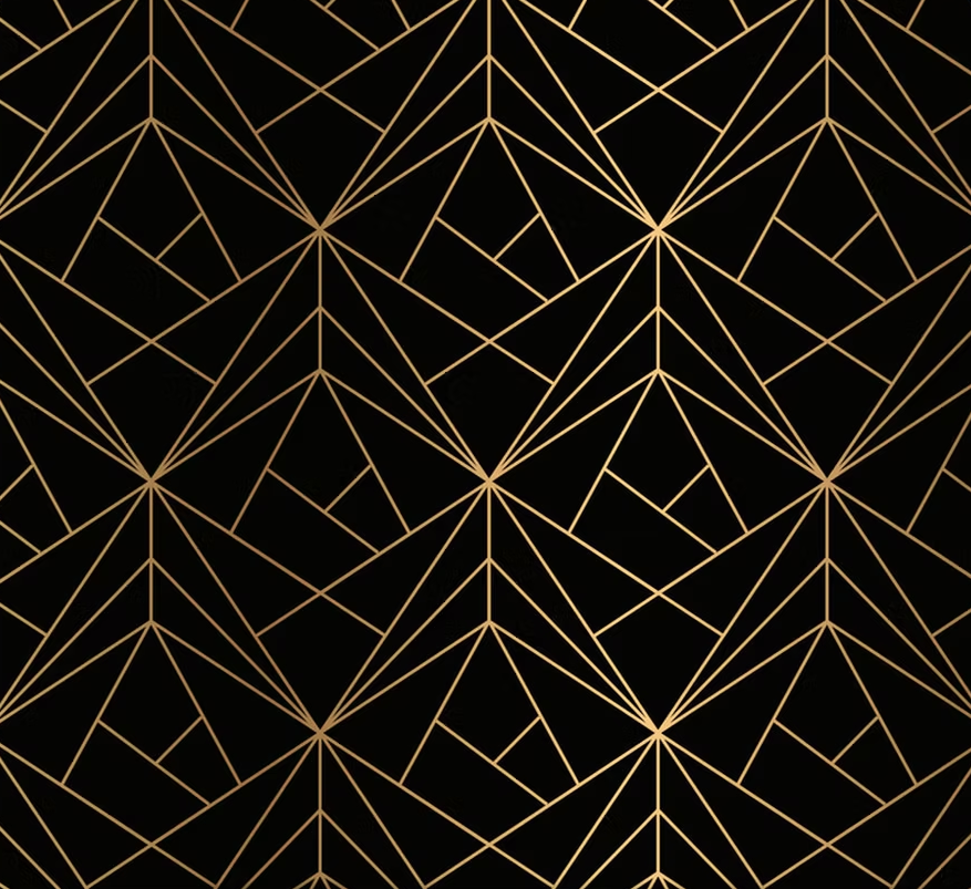Black And Gold Geometric
